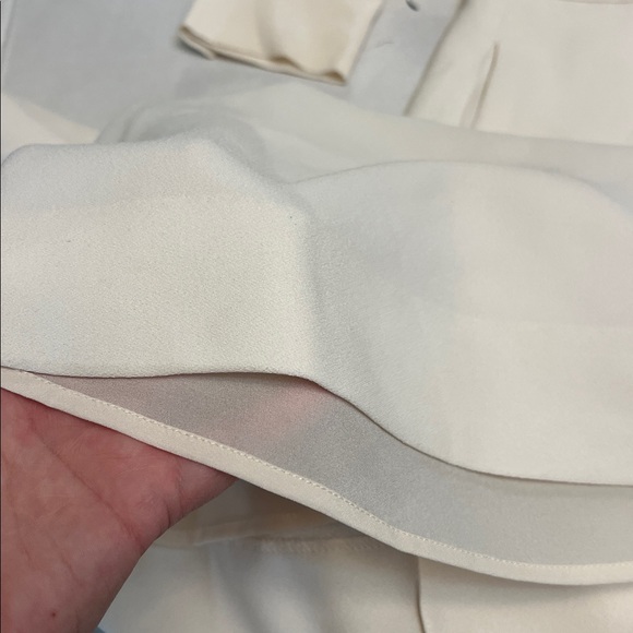 REISS LENNON SHEER SLEEVE TUX IVORY JUMPSUIT SIZE 0 - Picture 13 of 16